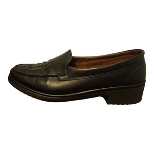Vintage Rohde Black Leather Loafers Office wear/casual wear